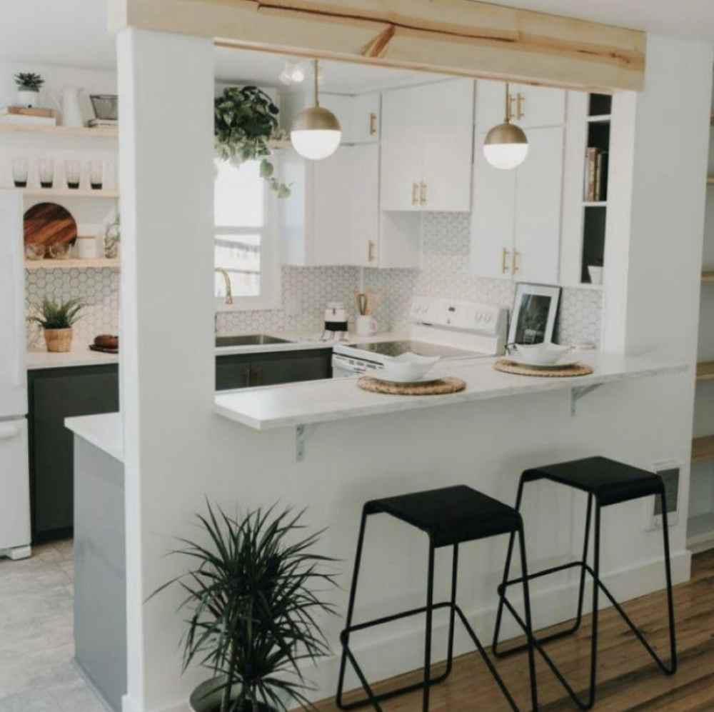 Dapur mini bar minimalis