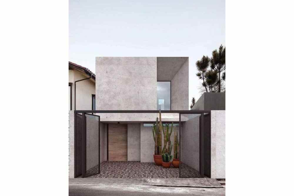 Desain Rumah Kotak Industrial