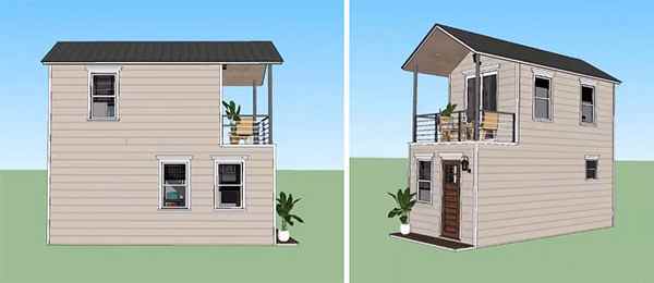 Desain rumah 2 lantai ukuran tanah 3x6 m