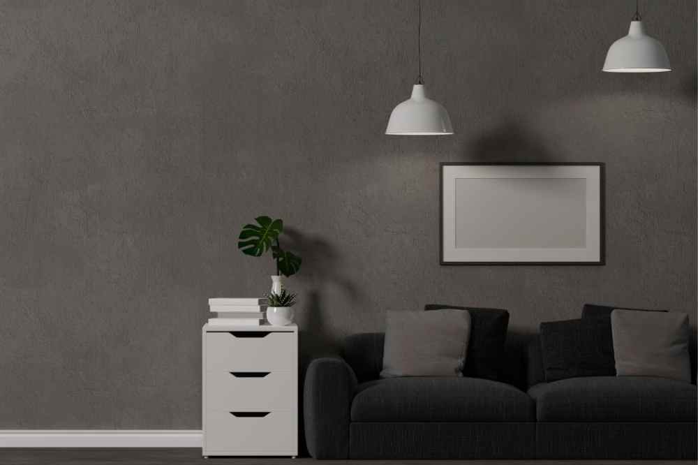 interior rumah nuansa abu-abu