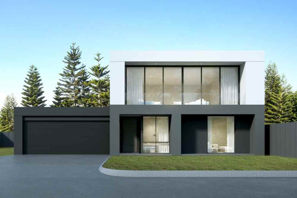 cat rumah hitam putih