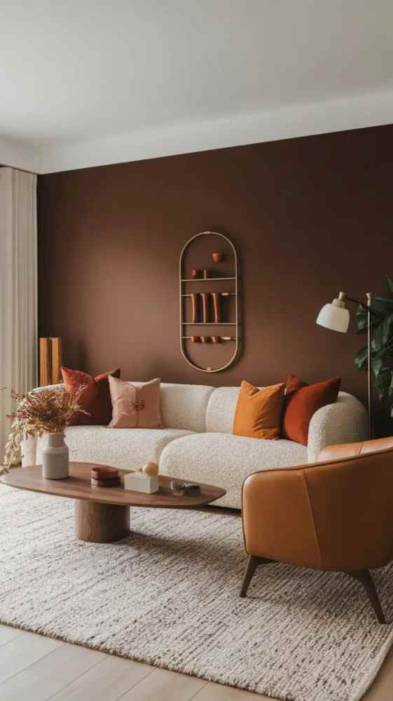 beige dan merah bata