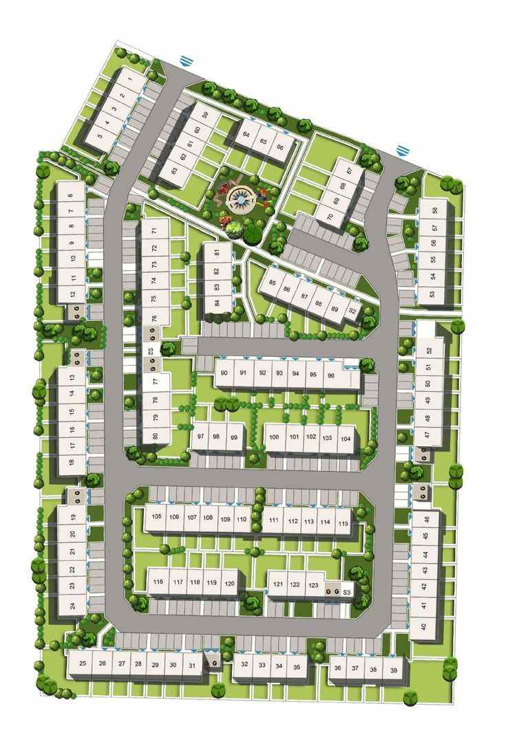 site plan perumahan