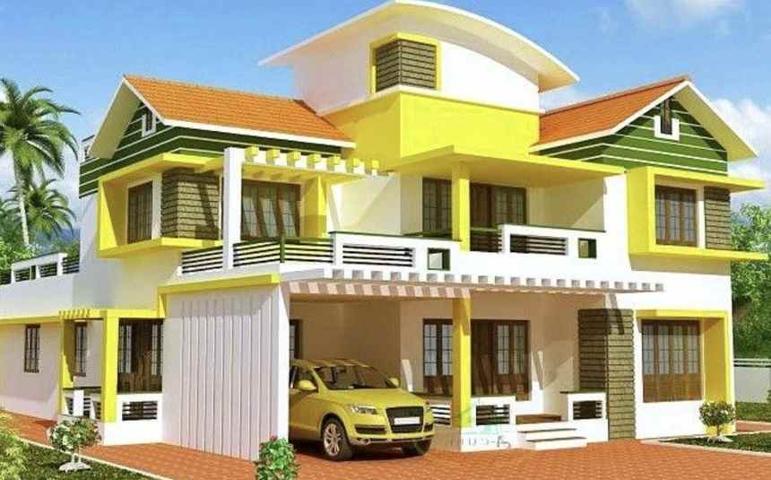 Warna cat rumah kuning hangat