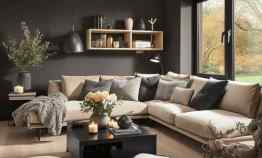 kombinasi cat rumah warna hitam