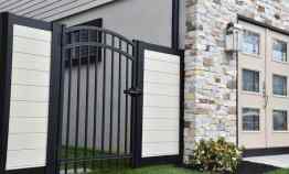 model pagar besi minimalis mewah