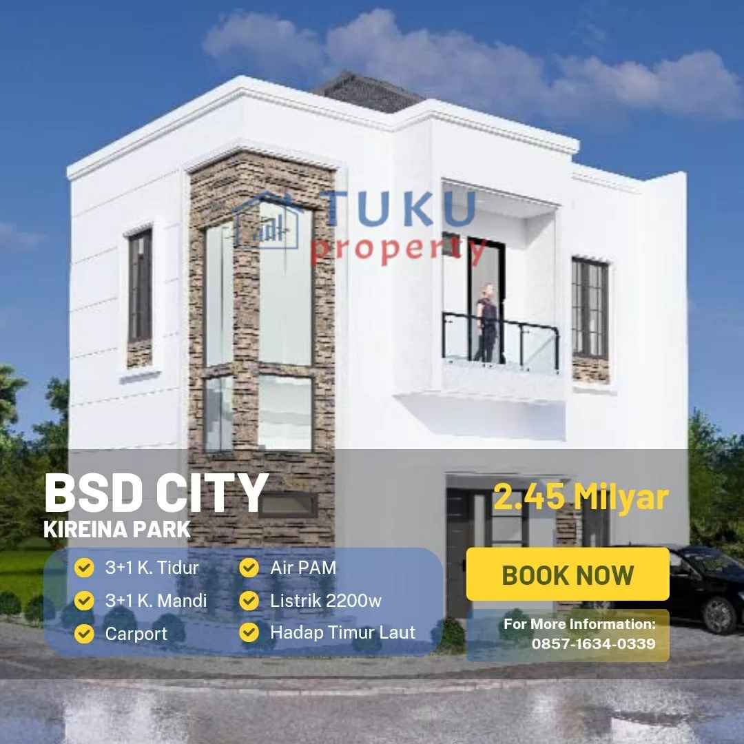 bangunan baru di cluster kireina park nusa loka bsd