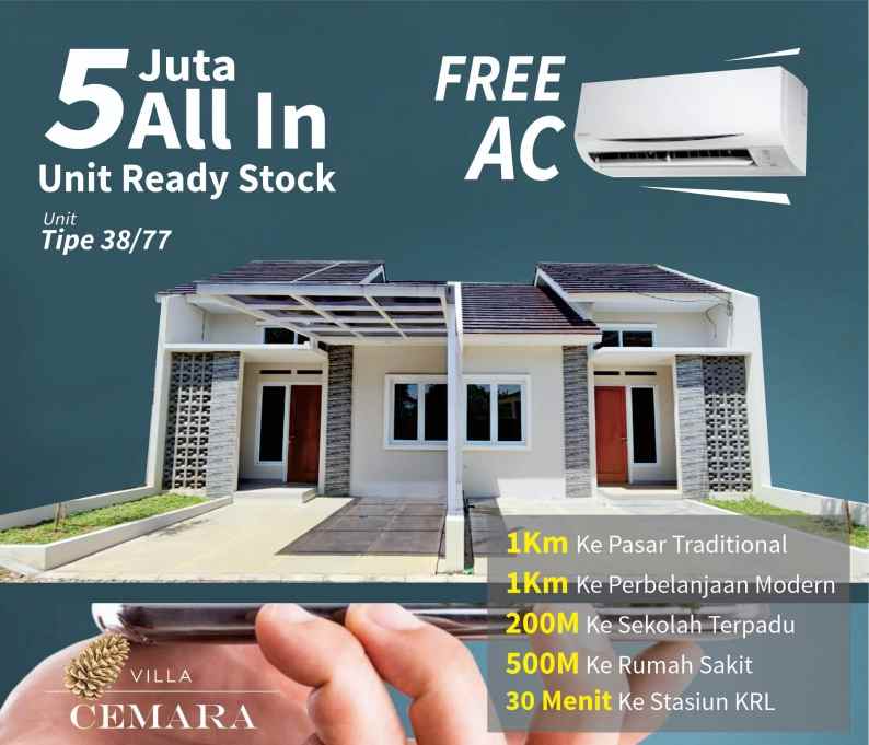 cluster villa cemara kota depok