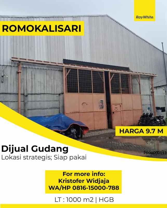 dijual ruko gudang kantor bumi maspion romokalisari