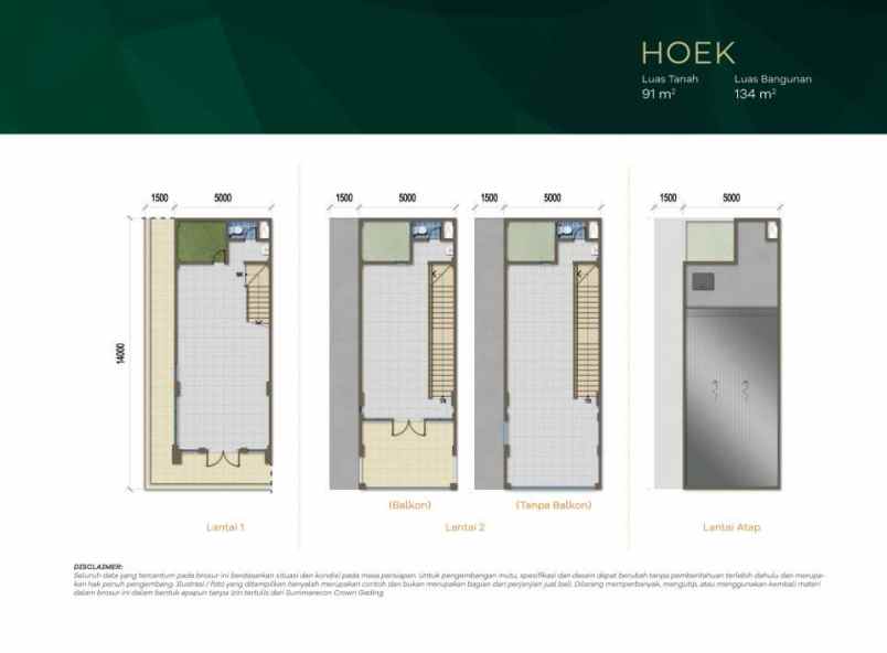 dijual ruko gudang kantor ruko emerald summarecon