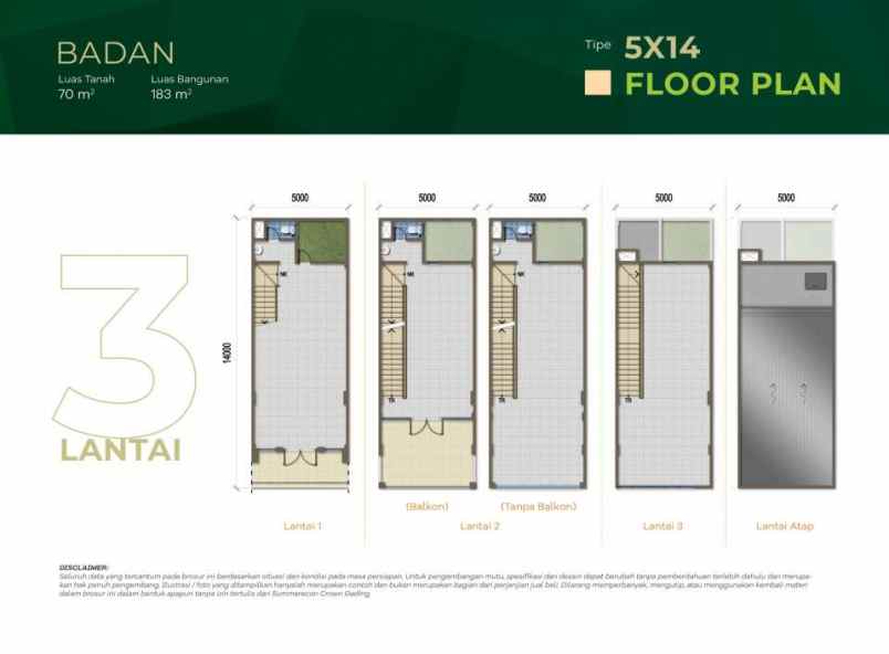 dijual ruko gudang kantor ruko emerald summarecon