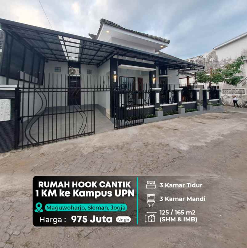 dijual rumah 1 km ke kampus upn