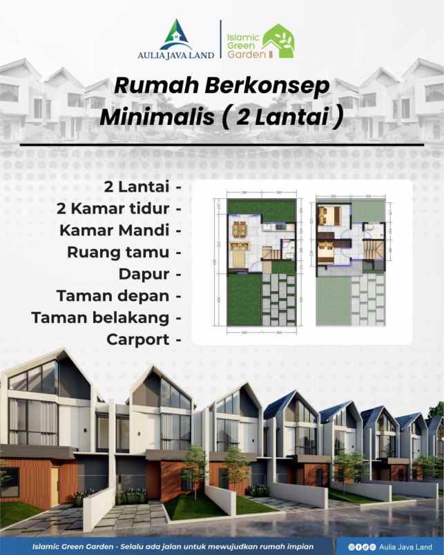 dijual rumah 2 lantai minimalis di nagreg bandung