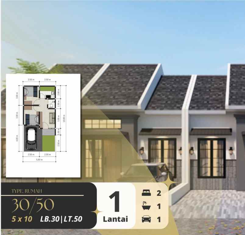 dijual rumah alana palace regency