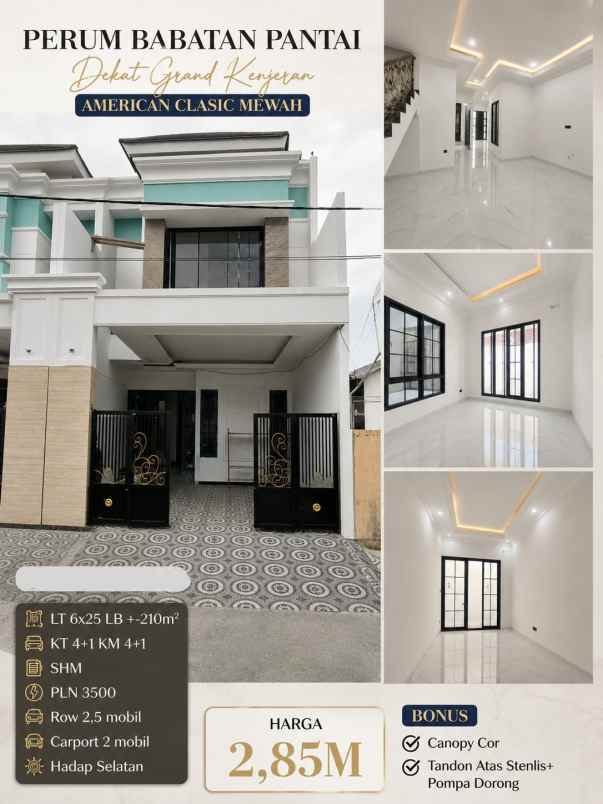 dijual rumah babatan pantai