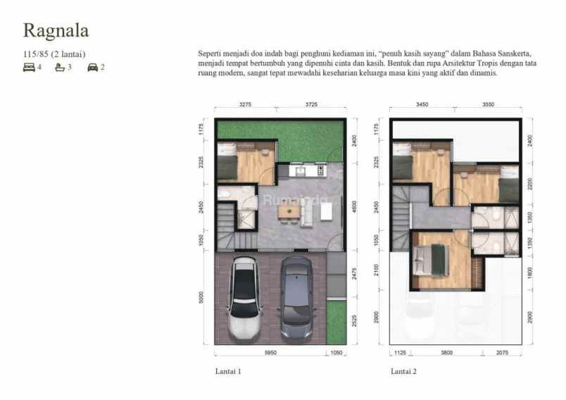 dijual rumah bambu apus jakarta timur