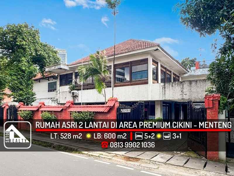 dijual rumah cikini menteng jakarta pusat
