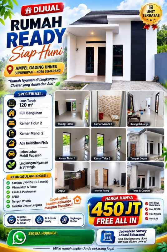 dijual rumah di ampel gunung pati semarang