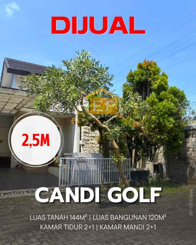 dijual rumah di candi golf semarang