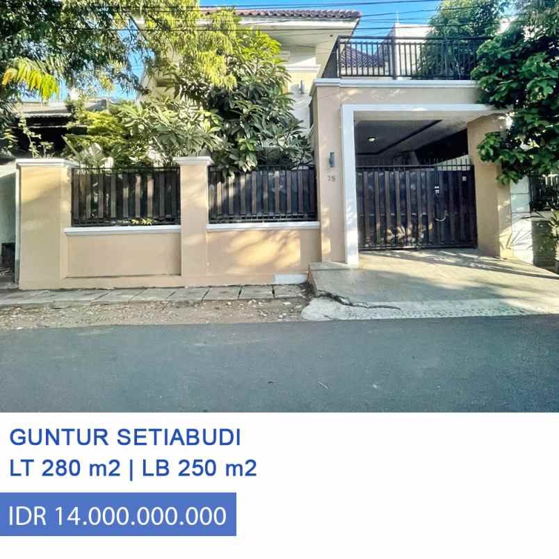 dijual rumah guntur setia budi jakarta