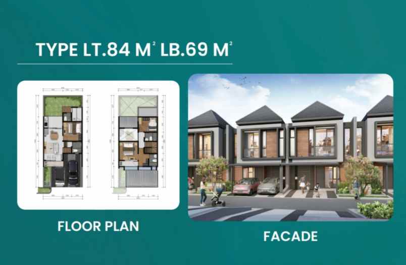 dijual rumah jalan metland cibitung