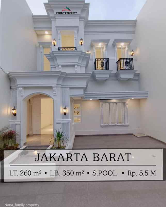 dijual rumah jalan raya joglo kembangan