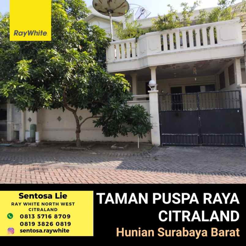 dijual rumah jalan taman puspa raya