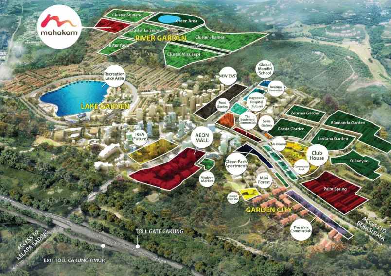 dijual rumah jgc cluster mahakam