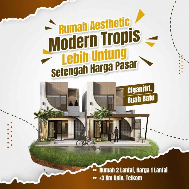 dijual rumah jl ciganitri buahbatu bandung