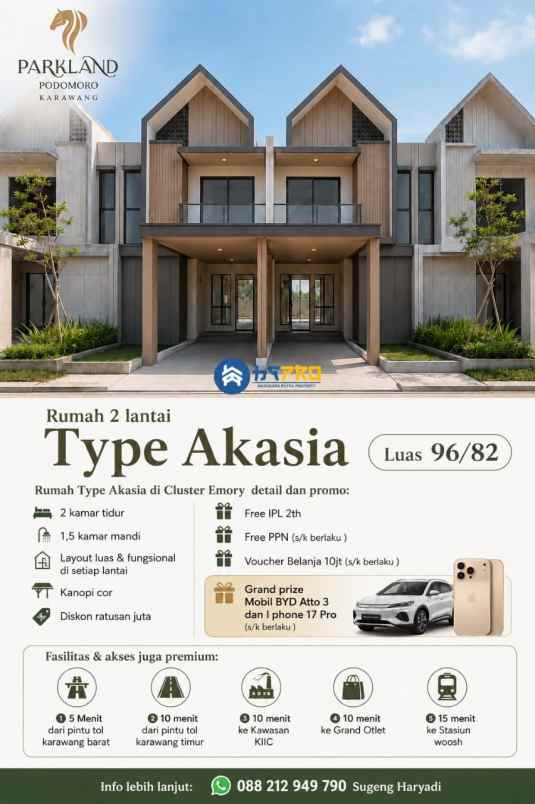 dijual rumah jl interchange tol
