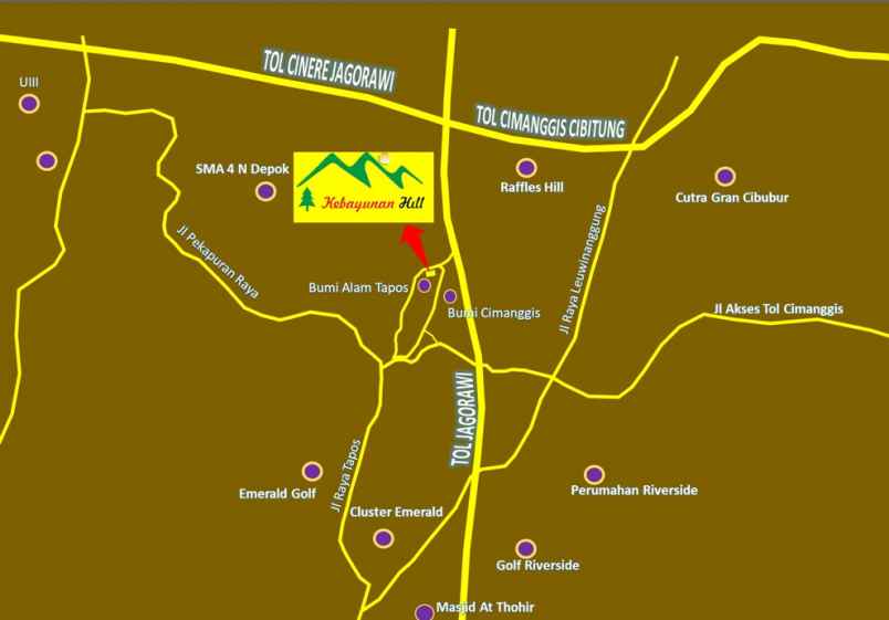 dijual rumah jl kebayunan