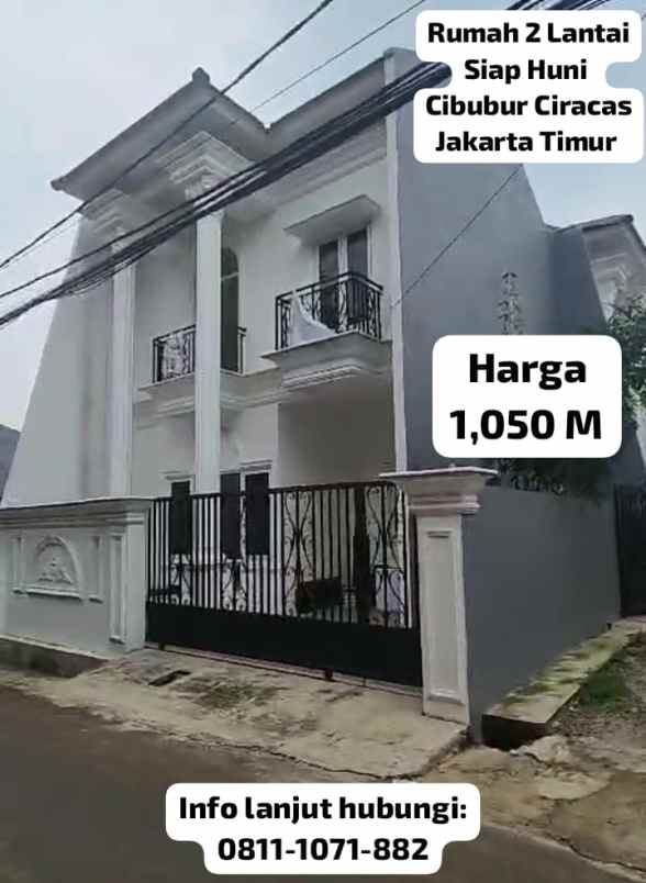 dijual rumah jl lapangan tembak cibubur