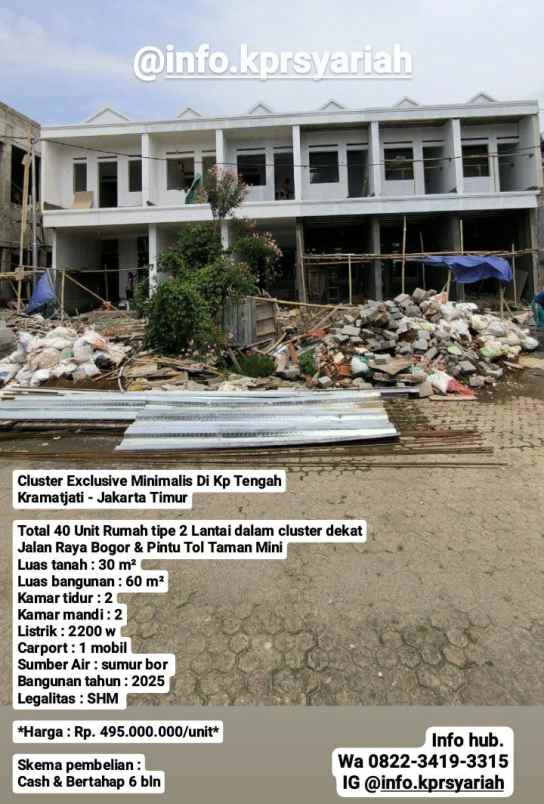 dijual rumah kramatjati