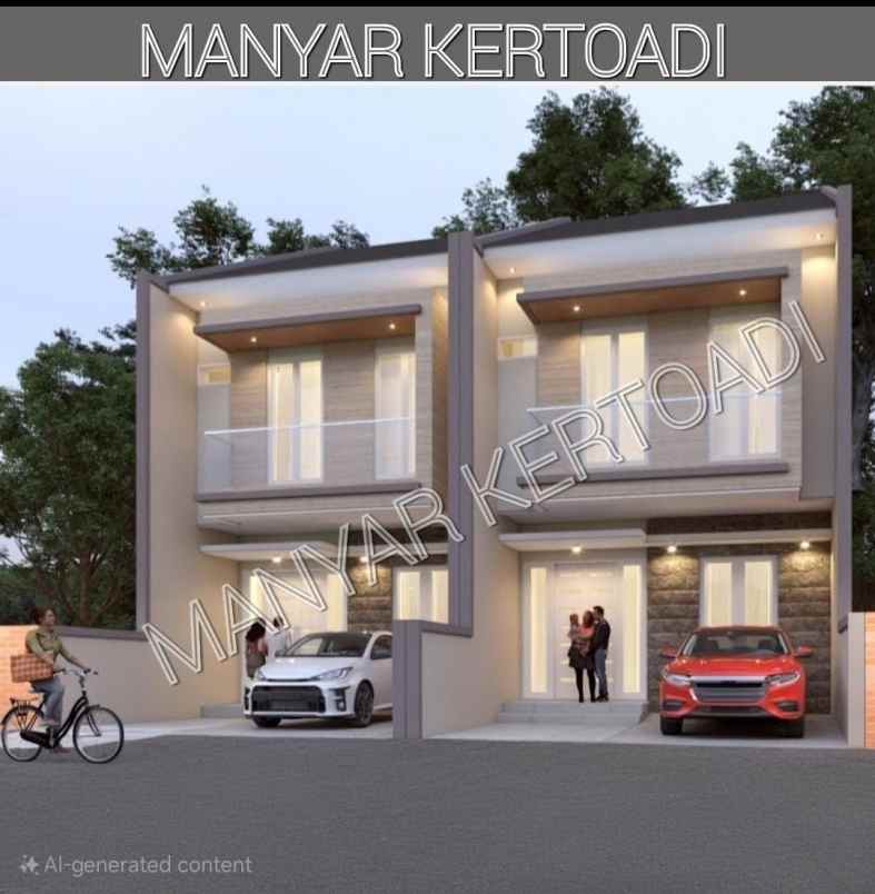 dijual rumah manyar kertoadi