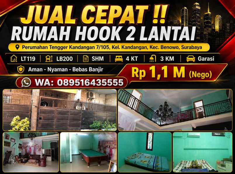 dijual rumah perumahan tengger
