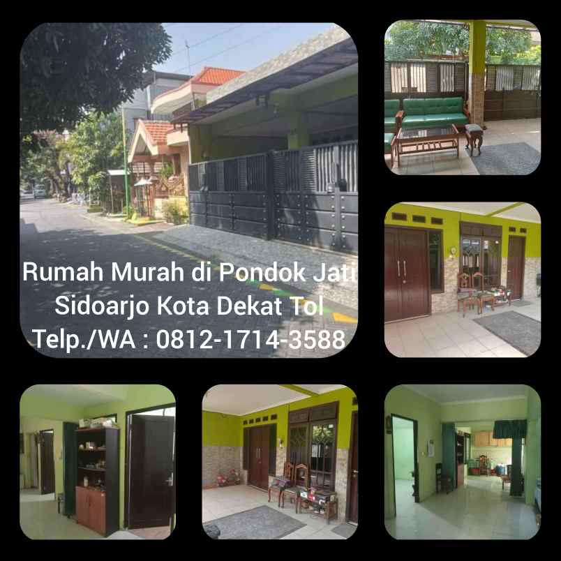 dijual rumah pondok jati sidoarjo kota