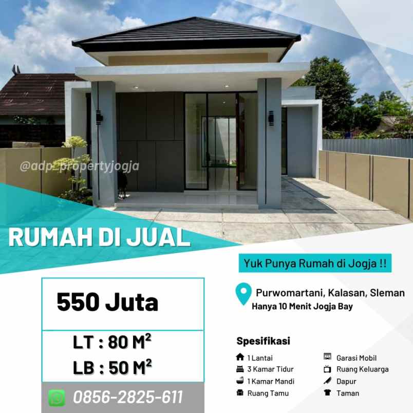dijual rumah purwomartani kalasan sleman
