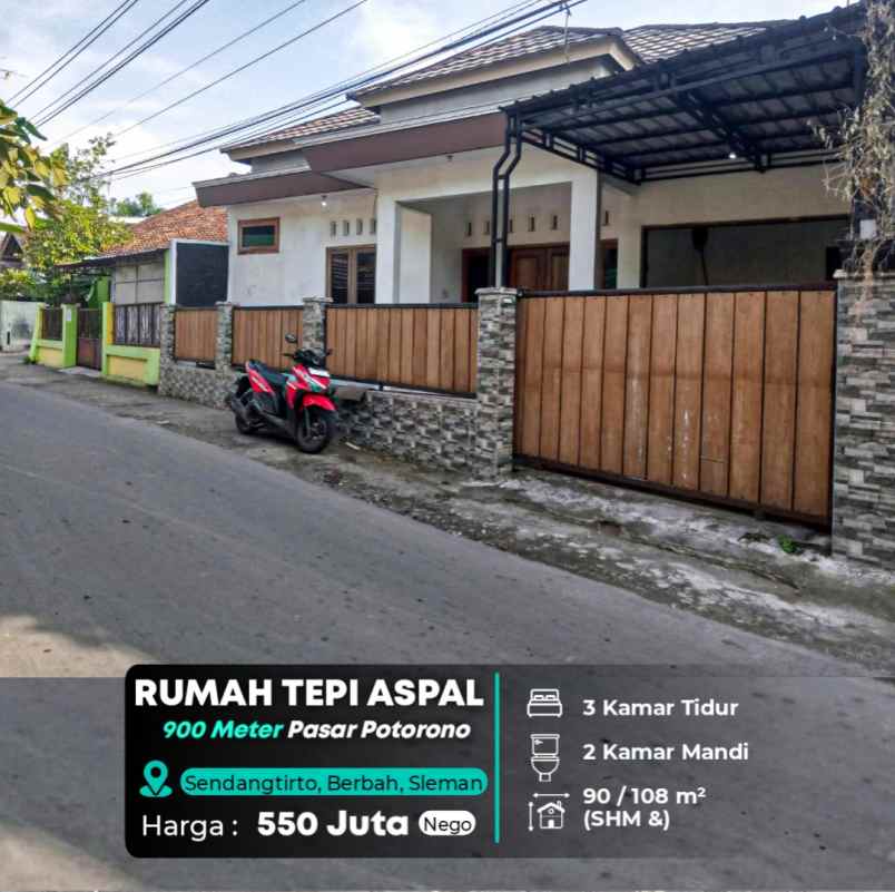 dijual rumah sendangtirto