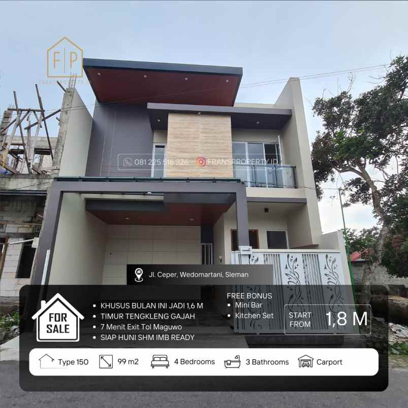 dijual rumah wedomartani