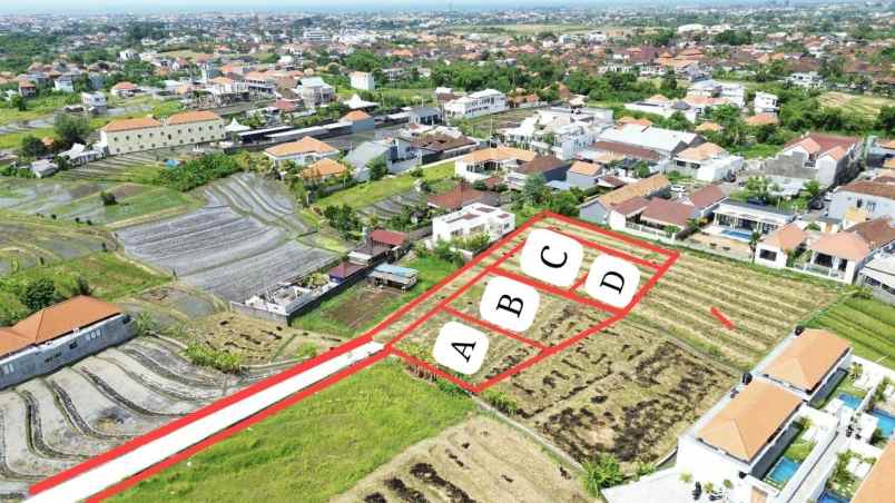 dijual tanah 1389 m2 di lokasi premium canggu bali