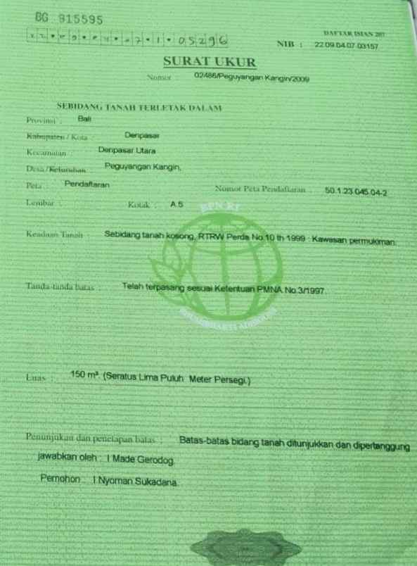 dijual tanah bedahulu gatsu tengah