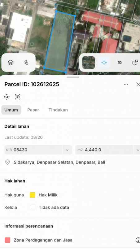 dijual tanah bypass ngurah rai