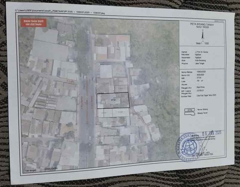 dijual tanah dan bangunan jln raya ngaliyan semarang