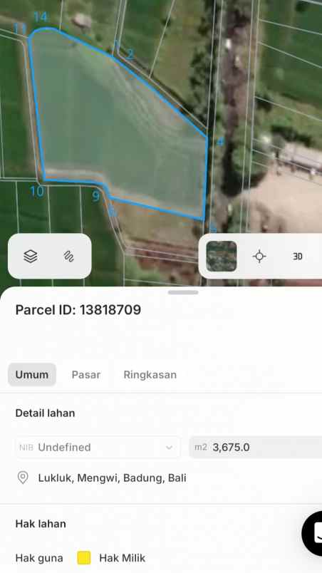 dijual tanah denpasar gilimanuk lukluk