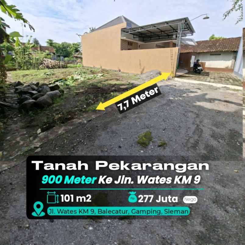 dijual tanah gamping