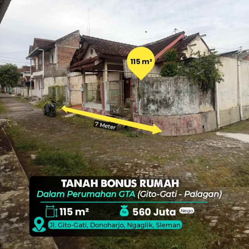 dijual tanah gito gati palagan