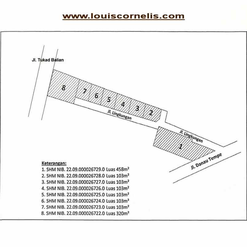 dijual tanah jalan danau tempe