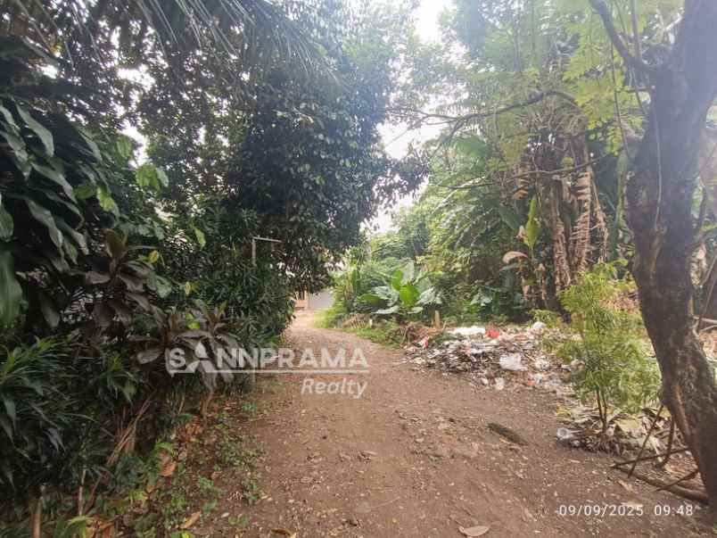 dijual tanah jl raya sawangan