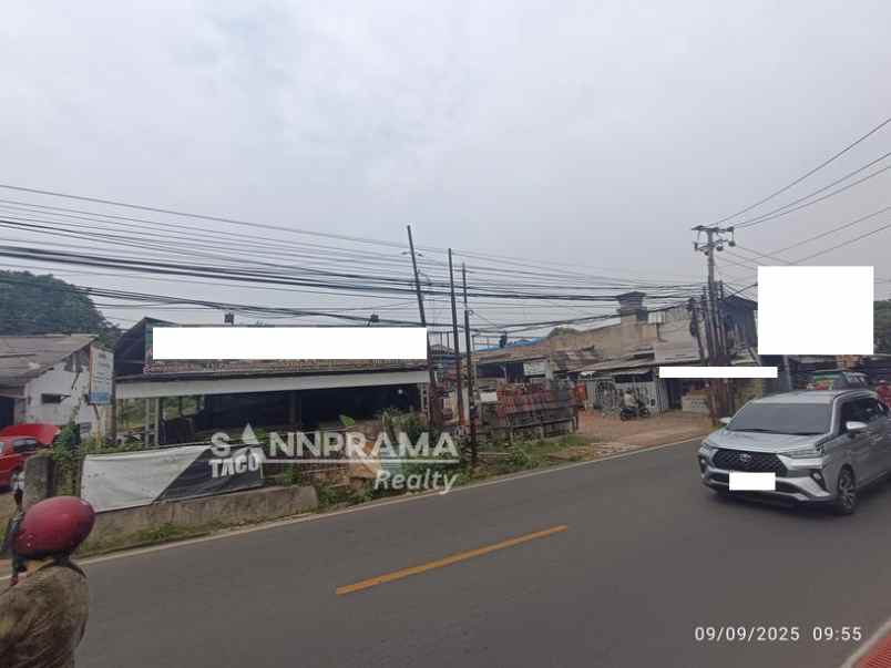 dijual tanah jl raya sawangan