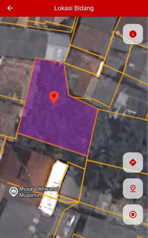 dijual tanah rt 008 rw 07